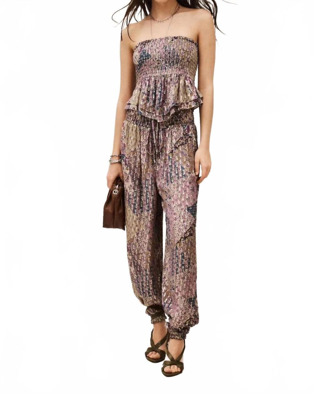 NEW BA&SH parsy wide leg pants in rose